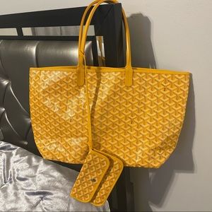 Yellow Goyard Sac Saint Louis PM